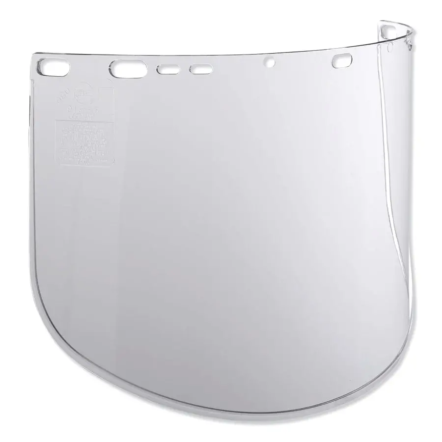 F40 Propionate Faceshield, 915-60, Uncoated, Clear, Unbound, 15.5 In L X 9 In 1