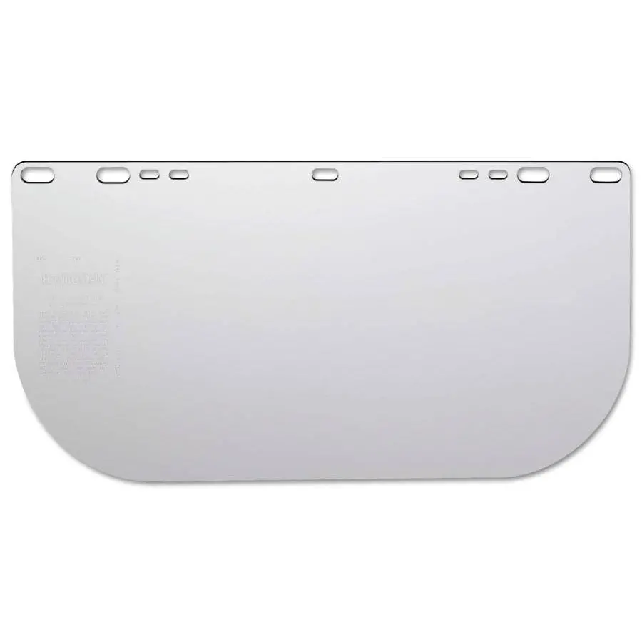 F10 Petg Economy Faceshield, Uncoated, Clear, 15.5 In W X 8 In H, Unbound 1