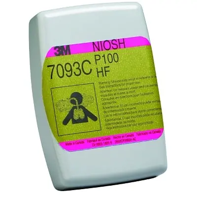 Particulate Filter 7093, P100, Nuisance Level Organic Vapor/Acid Gas, Magenta/Olive 1