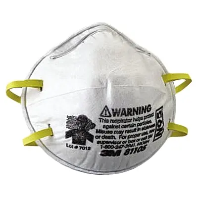 N95 Particulate Respirator, Half Facepiece, Two Fixed Straps, Non-Oil Particles, White 1