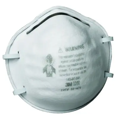 N95 Particulate Respirator, Half Facepiece, Two Fixed Straps, Non-Oil Particles, White 1