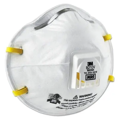 N95 Particulate Respirator, Half Facepiece, Two Fixed Straps, Non-Oil Particles, White 1