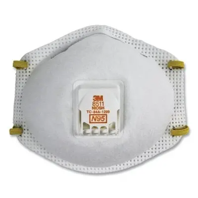 N95 Particulate Respirator, Half Facepiece, Two Fixed Straps, Reg 1