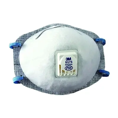 P95 Particulate Respirator, Half Facepiece, Oil/Non-Oil Particles, White 1