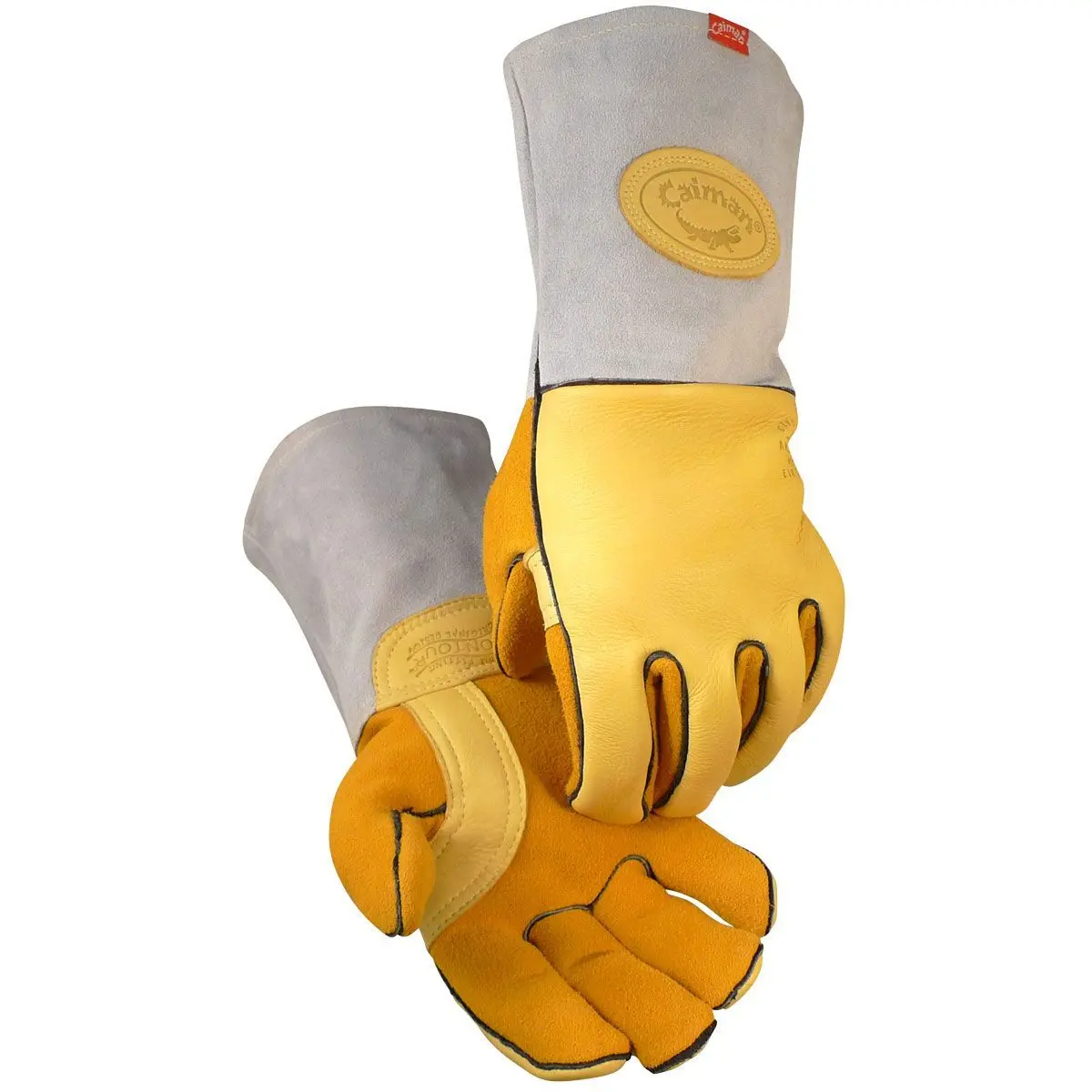 Caiman 1485 Medium Welding Gloves Elkskin 1