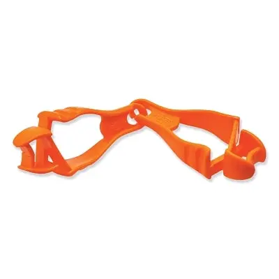 Squids 3400 Glove Clip Holder With Dual Clip, Hi-Viz Orange 1