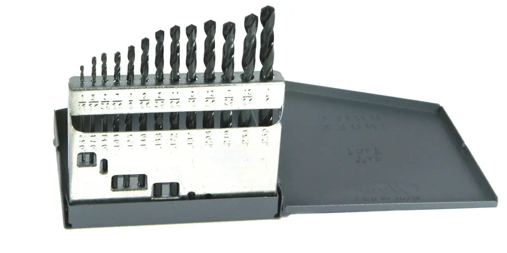 13Pc Drill Bit Set 1/16-1/4 By 64Ths 1