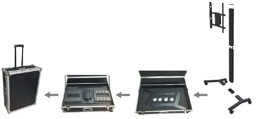 Portable Tv Stand In Carry Case 1