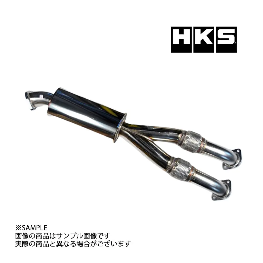 Hks ステンレスセンターパイプ サイレンサー付 Gt-R R35 競技専用品 ##213141550 1