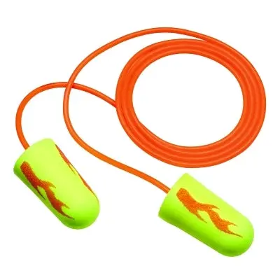 E-A-Rsoft™ Yellow Neon Blasts™ Foam Earplugs, Polyurethane, Yellow, Corded 1