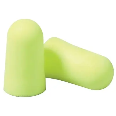 E-A-Rsoft™ Yellow Neons™ Foam Earplug, Polyurethane, Large, Uncorded 1