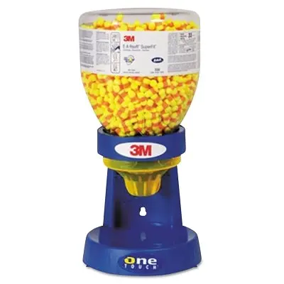 E-A-Rsoft Superfit Earplugs, Polyurethane, Red/Yellow, Uncorded 1