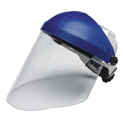 Ratchet Headgear H8a With 3M™ Clear Polycarbonate Faceshield Wp96, Uncoated, Clear, 9 In L X 14 In H 1