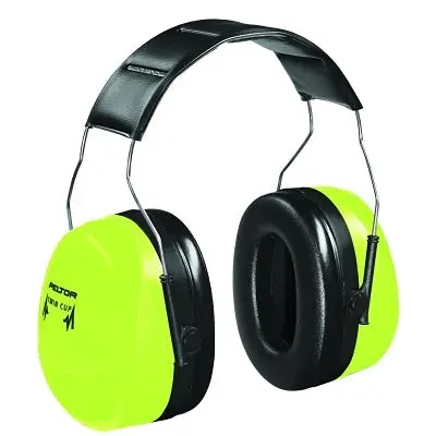 Peltor™ Optime™ 105 Earmuff, 30 Db Nrr, Hi-Viz Green, Over-The-Head 1
