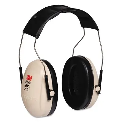 Peltor™ Optime™ 95 Earmuff, 21 Db Nrr, White/Black, Over The Head 1