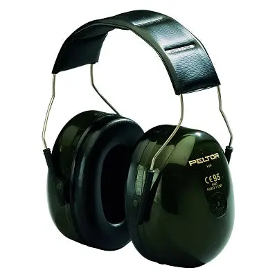 Peltor™ Optime™ 101 Earmuff, 27 Db Nrr, Dark Green, Over-The-Head 1