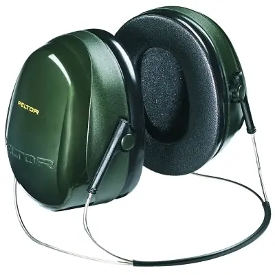 Peltor™ Optime™ 101 Earmuff, 26 Db Nrr, Dark Green, Behind-The-Head 1