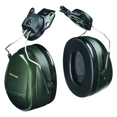 Peltor™ Optime™ 101 Earmuff, 24 Db Nrr, Dark Green, Cap Mount 1