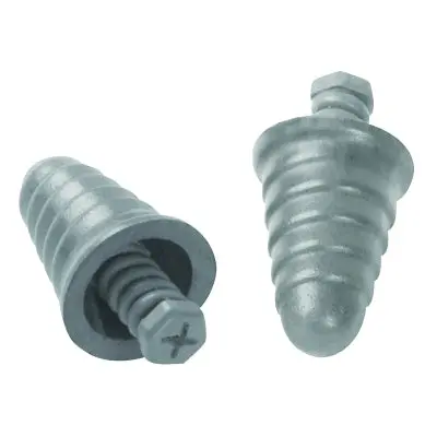 Next™ Skull Screws™ Earplug, Polyurethane, Silver, Uncorded 1