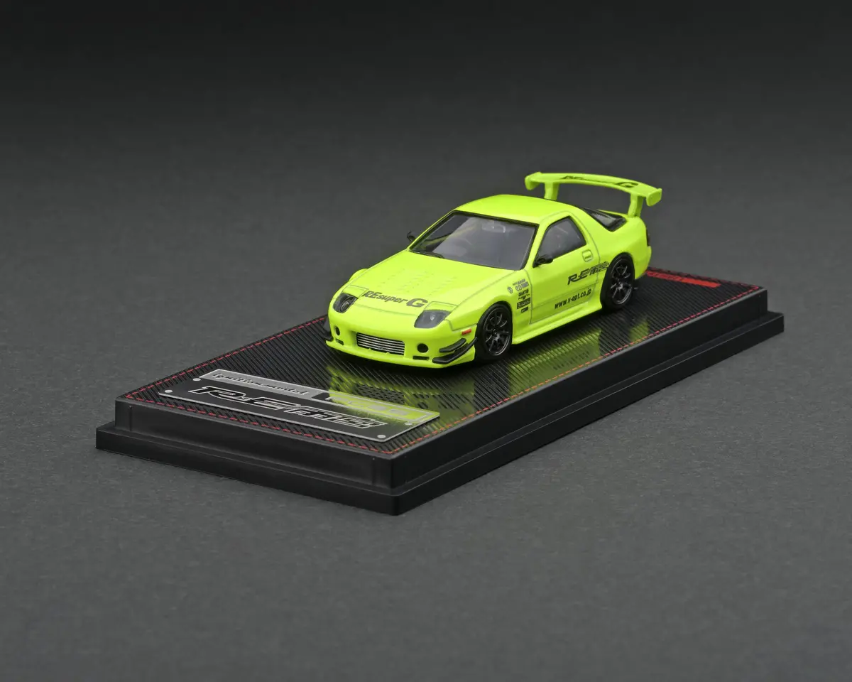 1/64 Mazda Rx-7 (Fc3s) Re Amemiya Yellow Green - Ignition Model 1