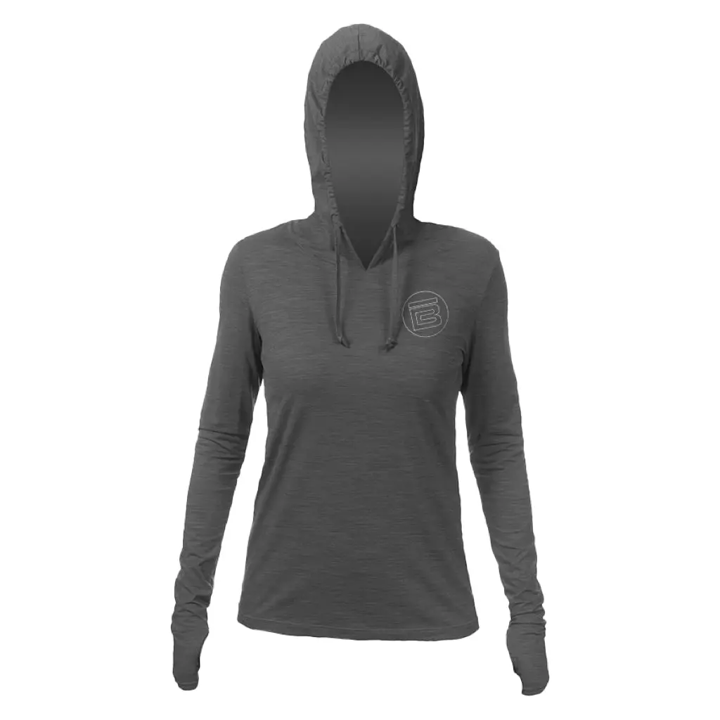 Women's Breeze Tech Hoody Charcoal Heathered 1