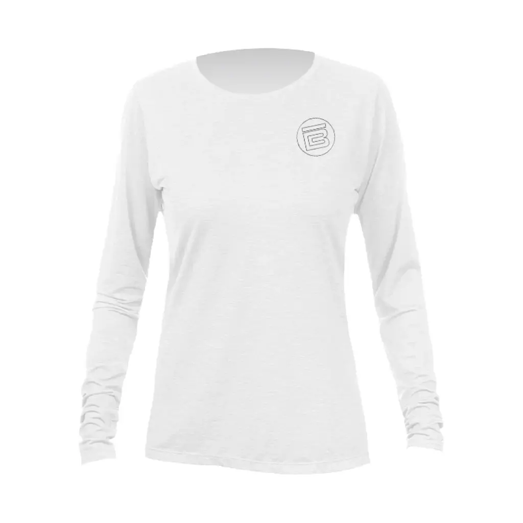 Women's Breeze Tech Long Sleeve White Heathered 1