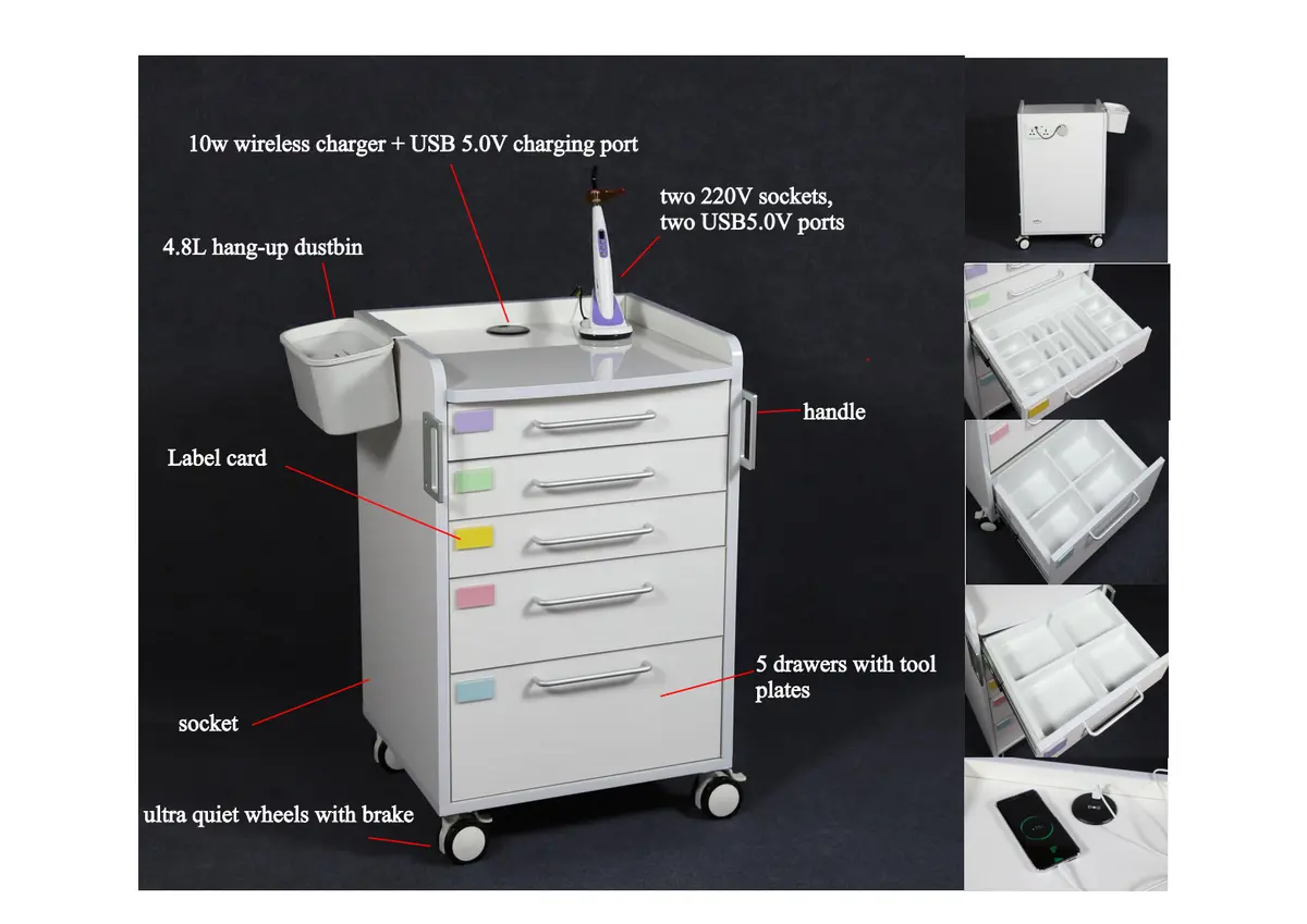 Medical Hospital Dental Multi-Functional Mobile Cabinet 1