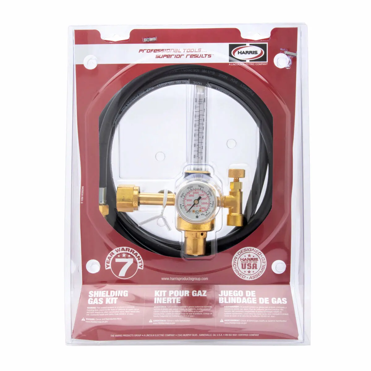 Model 355-2Ar-58010 Flowmeter Regulator Shielding Gas Kit (Clamshell) 1