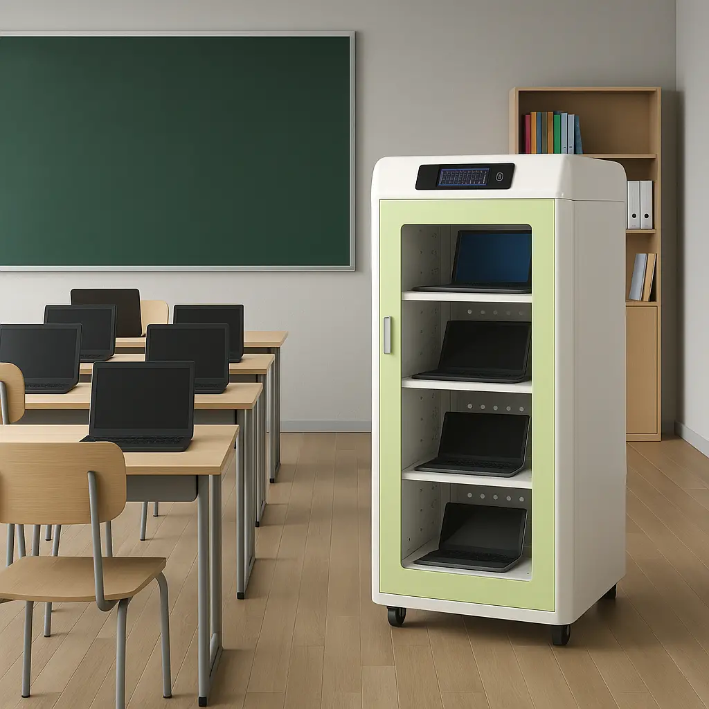 Smart Laptop Charging Cabinet With Rfid Access – Secure Storage For Classrooms & Offices 1
