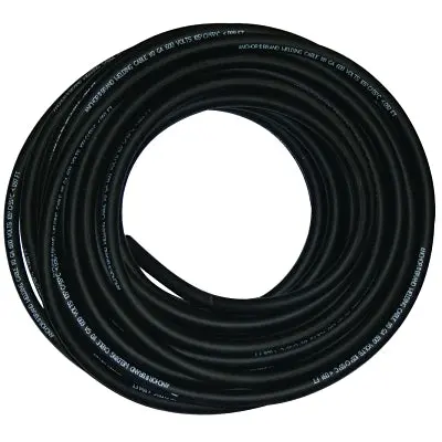 Welding Cable, 1/0 Awg, 50 Ft, Black 1