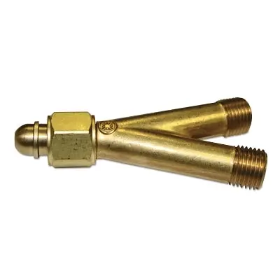 Y Connection, 200 Psi, Brass, B-Size (F) To B-Size (M), 9/16 In-18 (F) 1
