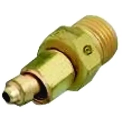 Brass Hose Adaptor, 200 Psig, Brass, B-Size (M)/ A-Size Rh (F) 1