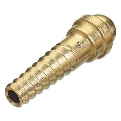 Spiral Hose Nipple, 200 Psig, Brass, 1/4 In Hose Id, 1-19/32 In L 1