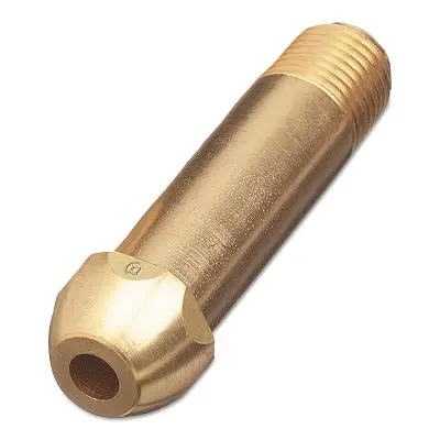 Regulator Inlet Nipple , Brass, 1/4 In Npt, 2-1/2 In L 1