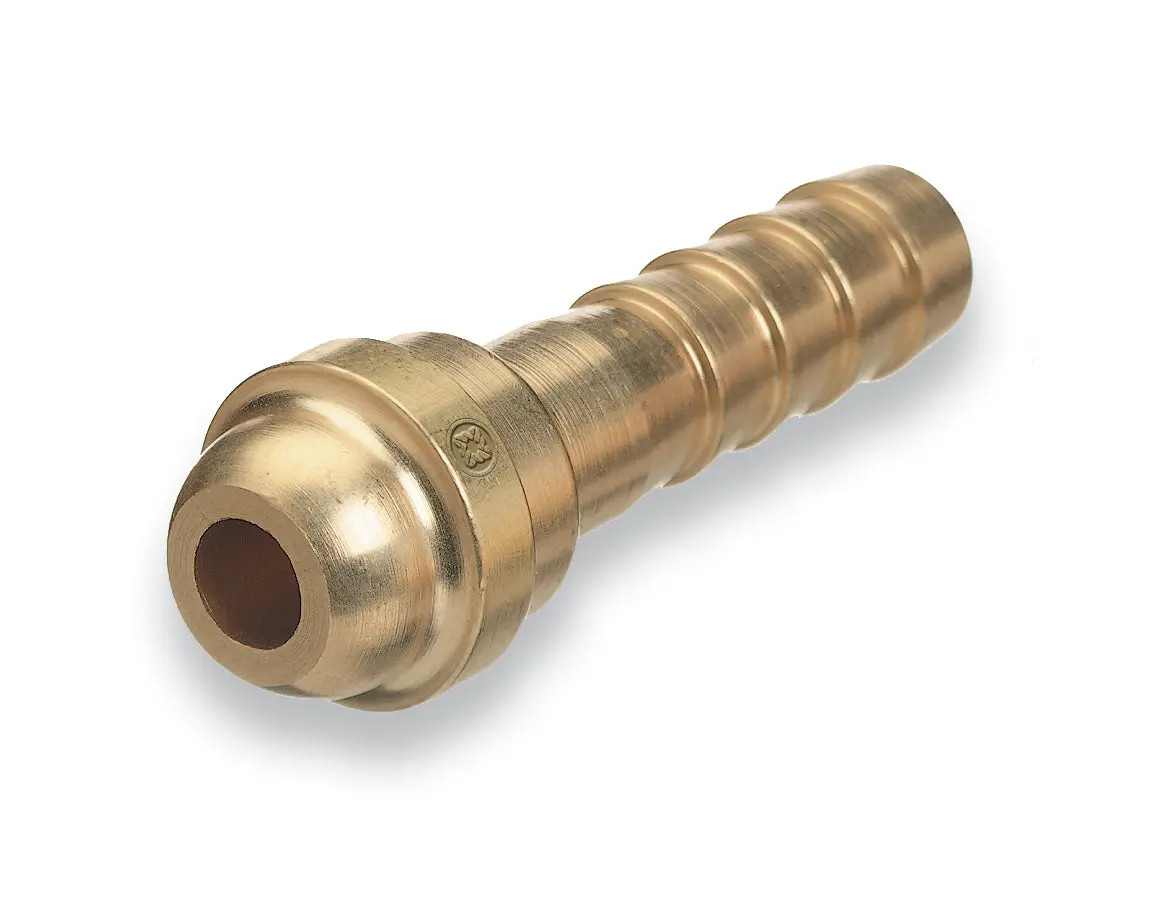 Barbed Hose Nipples, 200 Psig, Brass, 3/16 In 1