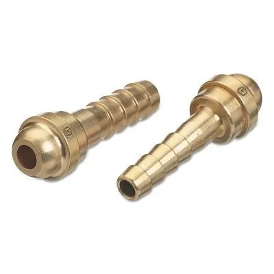 Barbed Hose Nipple, 200 Psig, Brass, 3/16 In 1