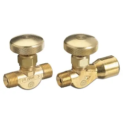 Brass Body Valve For Non-Corrosive Gases, 3000 Psig, Inlet 1/4 In Npt (F), Outlet 1/4 In Npt (M) 1