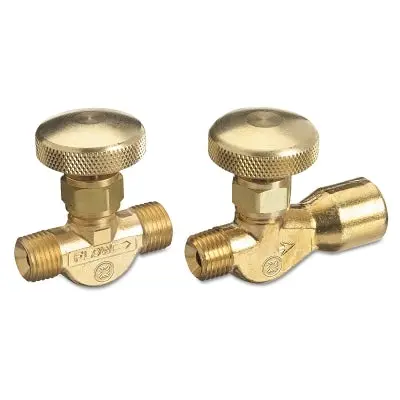 Non-Corrosive Gas Flow Valves, 200 Psig, Acetylene/Fuel Gas, 9/16" - 18 Lh(M) 1