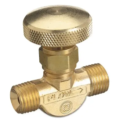 Brass Body Valve For Non-Corrosive Gases, 3000 Psig, Inlet/Outlet 1/4 In Npt (M) 1