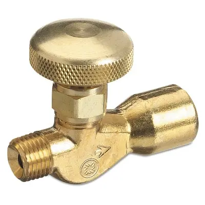 Brass Body Valve For Non-Corrosive Gases, 3000 Psig, Inlet 1/4 In Npt (M), Outlet 1/4 In Npt (F) 1