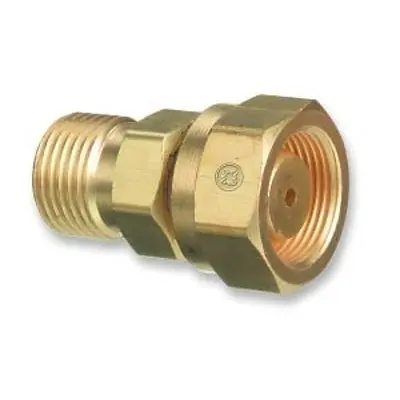 Brass Cylinder Adaptors, From Cga520 B Tank Acetylene To Cga300 Commercial Acetylene 1