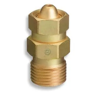 Brass Cylinder Adaptor, Cga-200 "Mc" Acetylene To Cga-300 Commercial Acetylene 1