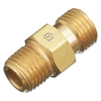 Regulator Outlet Bushing, 200 Psi, Brass, B-Size, 1/4 In (Npt) Rh, Male, Oxygen 1