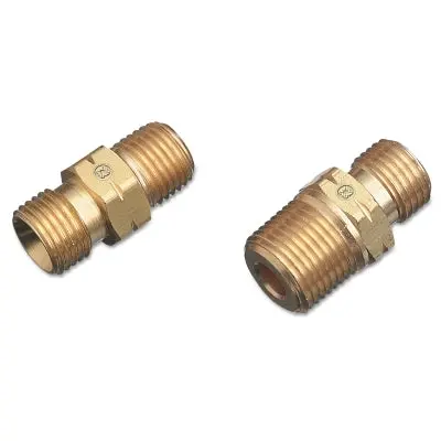 Regulator Outlet Bushing, 200 Psi, Brass, B-Size, 1/4 In (Npt) Lh, Male, Acetylene/Fuel Gas 1