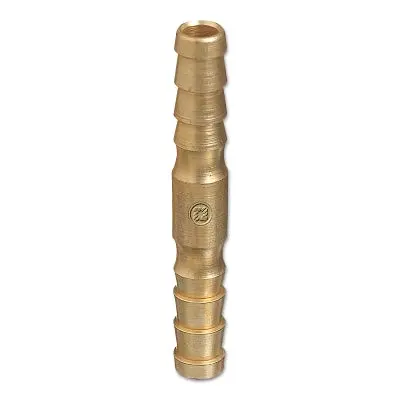 Brass Hose Splicers, 200 Psig, Barb No Stop, 1/4 In 1
