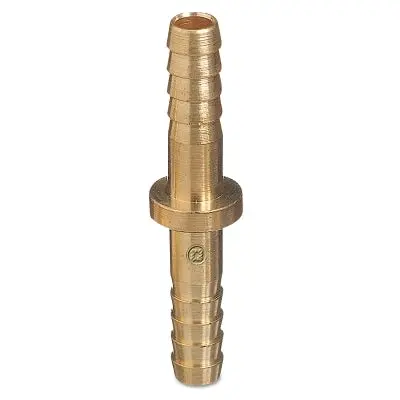 Brass Hose Splicer, 200 Psig, Barb Round, 3/16 In 1