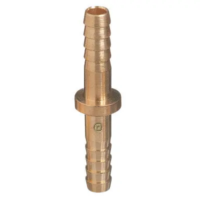 Brass Hose Splicers, 200 Psig, Barb Round, 5/16 In 1