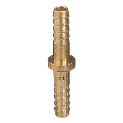 Brass Hose Splicers, 200 Psig, Barb Round, 1/2 In 1
