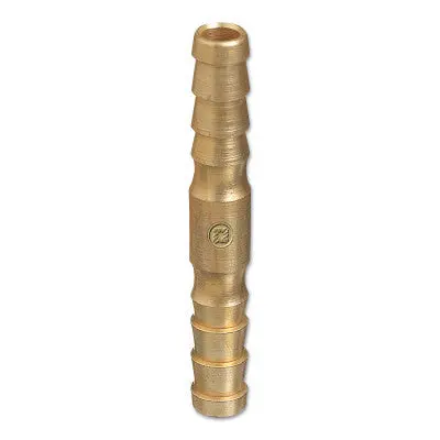 Brass Hose Splicer, 200 Psig, Barb No Stop, 1/8 In 1