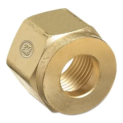 Regulator Inlet Nuts, Oxygen, Plastic, Cga-540 1